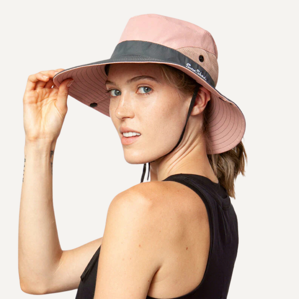 Chapeau de Soleil Pliable avec Protection UV